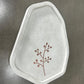 Concrete Copper Inlay Tray with 2 Candle Holders