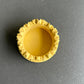 Floral Yellow Concrete Candle Holder