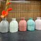 Concrete Hexagonal Bottle Vase - Set of 2