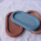 concrete blue and brown mini Tray