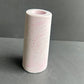 Cylindrical pink concrete vase