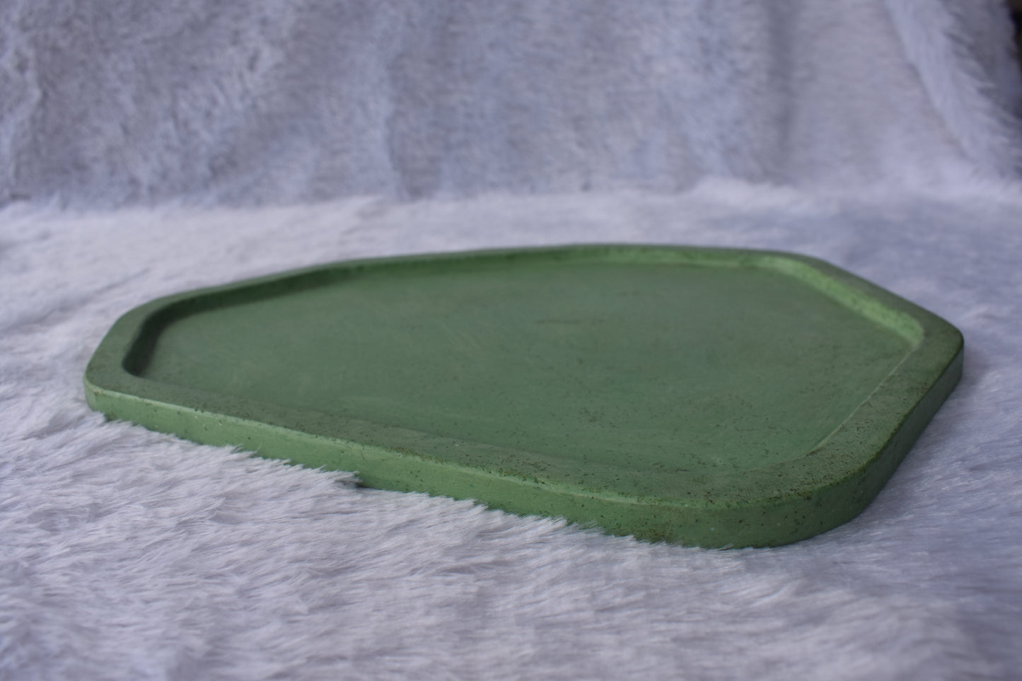 Concrete  Polygonal Designer Tray ( Set Of 3 )