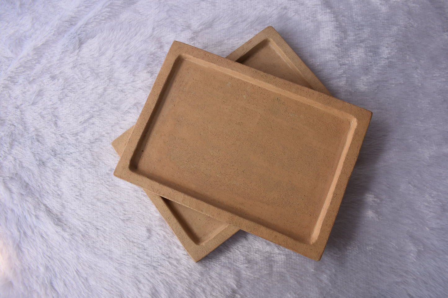 Concrete Flat Rectangle Tray