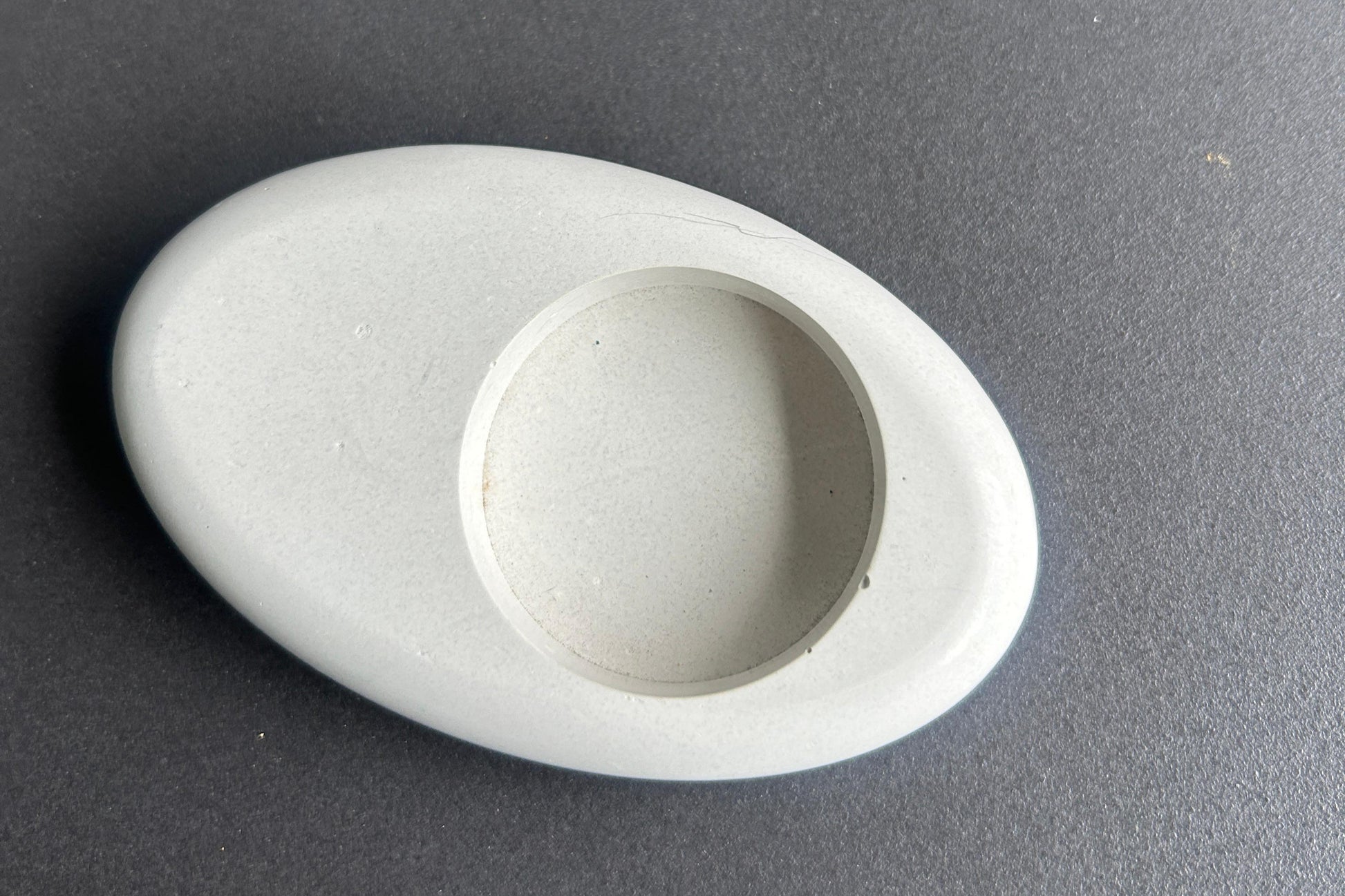 Concrete white candle hoders