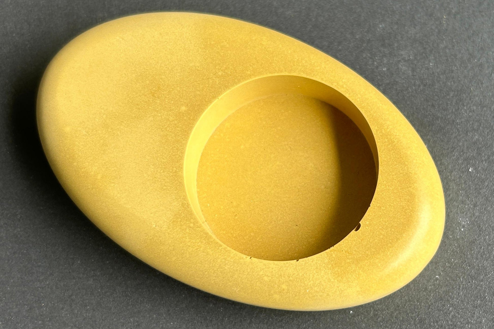 Yellow candle holder