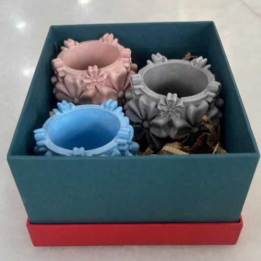 Concrete flora charm diwali gift