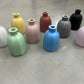 Concrete Hexagonal Bottle Vase - Set of 2