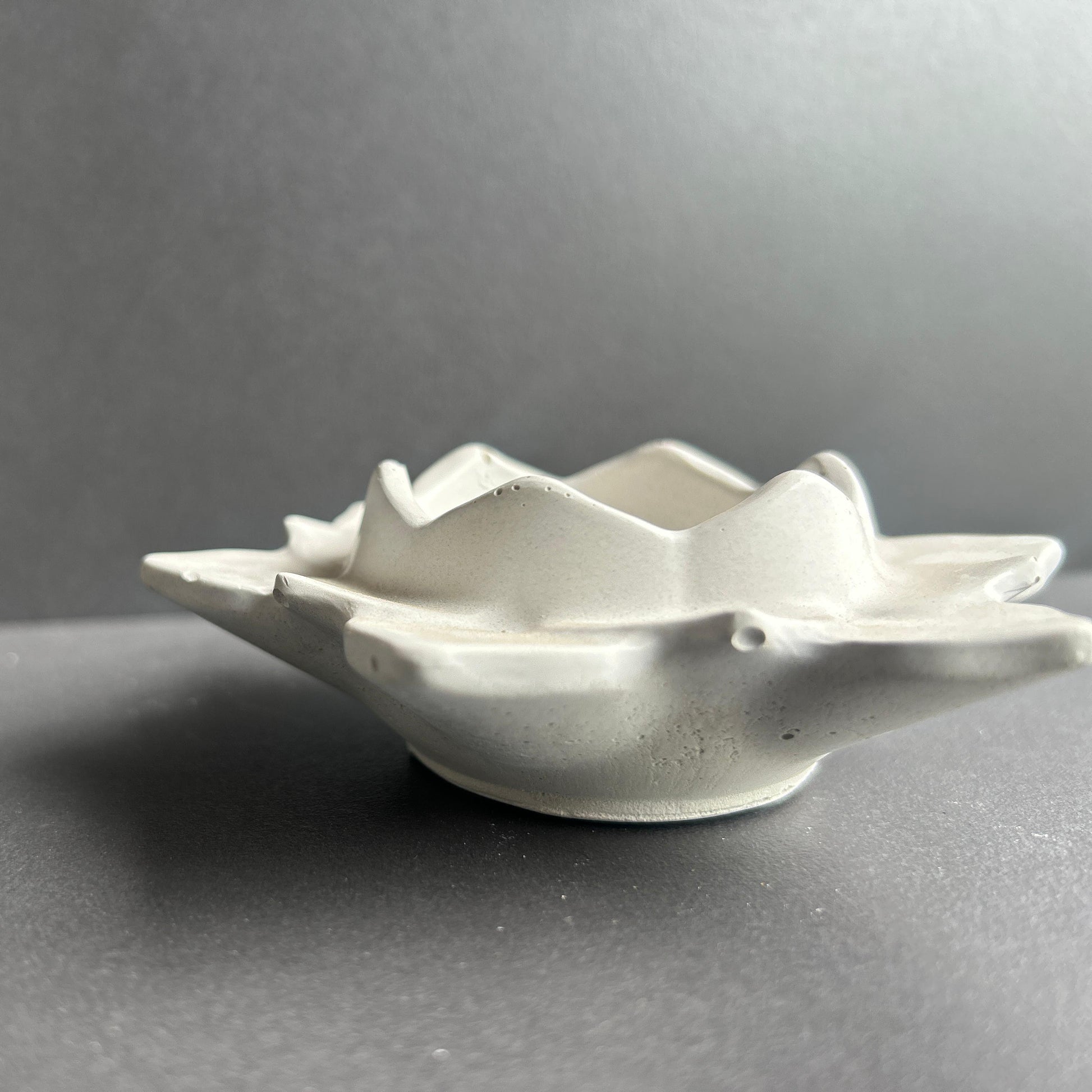 Concrete Lotus Candle Holder