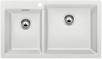 Hafele - Blanco - PLEON 9 - 56768720 - White Double Bowl Sink