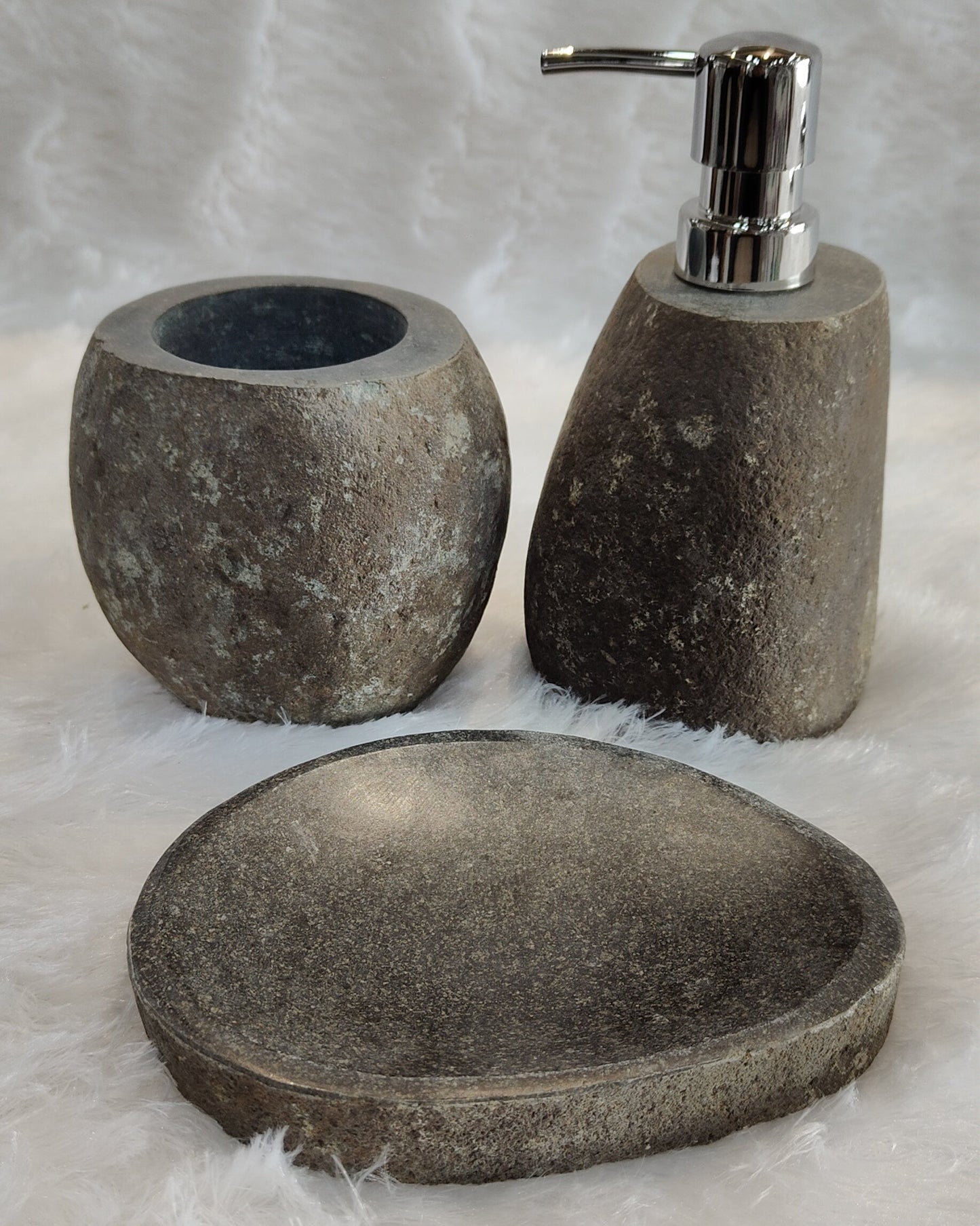 Bali Bathroom Accessories Stone