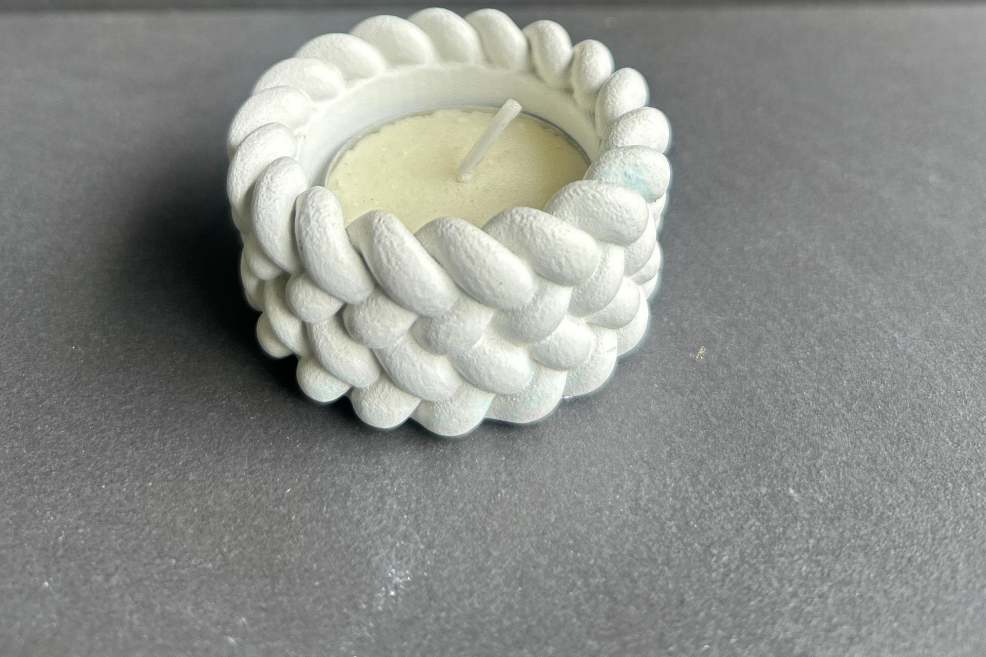 White candle holder