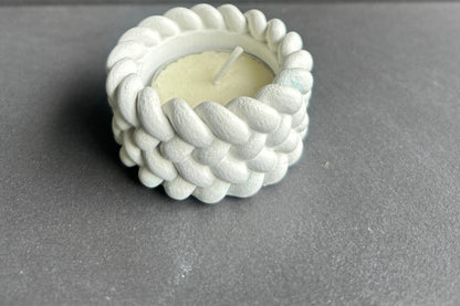 White candle holder