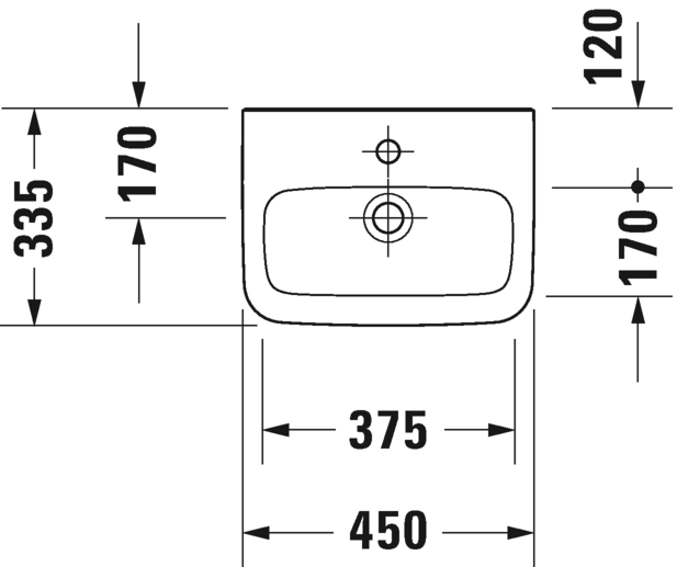 Duravit - 0708450000- DuraStyle Wash Basin