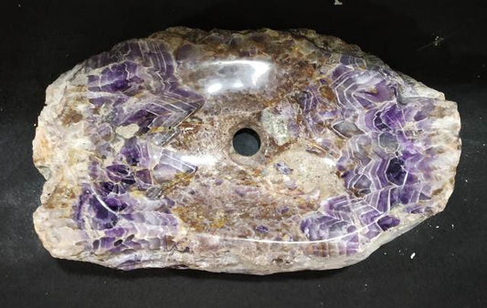 ECM - PURPLE - RAW-LOOK NATURAL AGATE BASINS