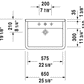 Duravit - Starck 3 - 0300650000 - Wall hung Basin
