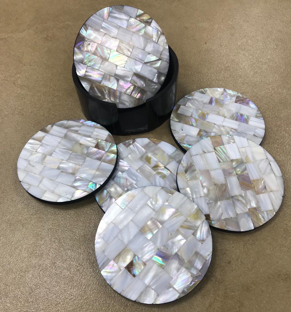 Mother-of-pearl-6-pcs-coasters