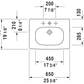 Duravit - D-Code - 03426500002 - Furniture Wall Hung Basin