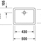 Duravit - 0455500000 - Vero Washbowl- Table Top Basin