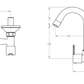 Cera - VICTOR - F1015501 - SInk Mixer Wall Mounted
