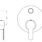 Cera - VICTOR - F1015701  - Single Lever Concealed Diverter