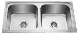 Carysil - Elegance - 34" X 20" X 9"-  Double Bowl Sink