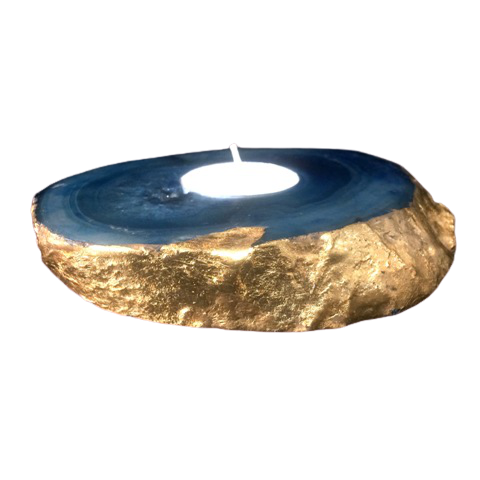 Agate Candle Stand - ECM - BB8 - Blue