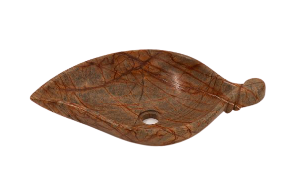 Stone Wash Basin-ECM-Brown Leaf