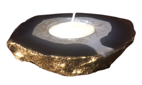 Agate - Candle Stand - ECM - SB37 - Brown
