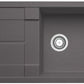 हाफेल - ब्लैंको - METRA XL 6S - ड्रेन बोर्ड के साथ सिंगल बाउल सिंक