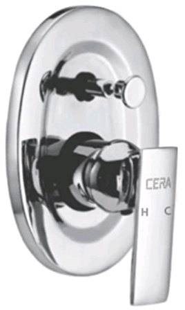 Cera - Titanium - Exp / Concl Part- F1003701/ F4010101- Single Lever Concealed Diverter
