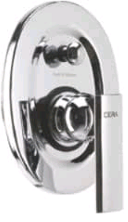 Cera - Titanium - Exp / Concl Part- F1003721/F4030101- High Flow Single Lever Concealed Diverter