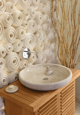 Marble Stone Wash Basin-ECM-Bali Collection-Teratai-Cream