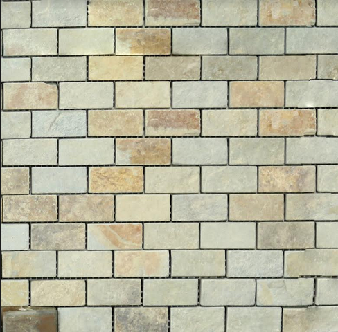 Stone Mosaic Tile- ECM - Shahabad Yellow – Eceramall