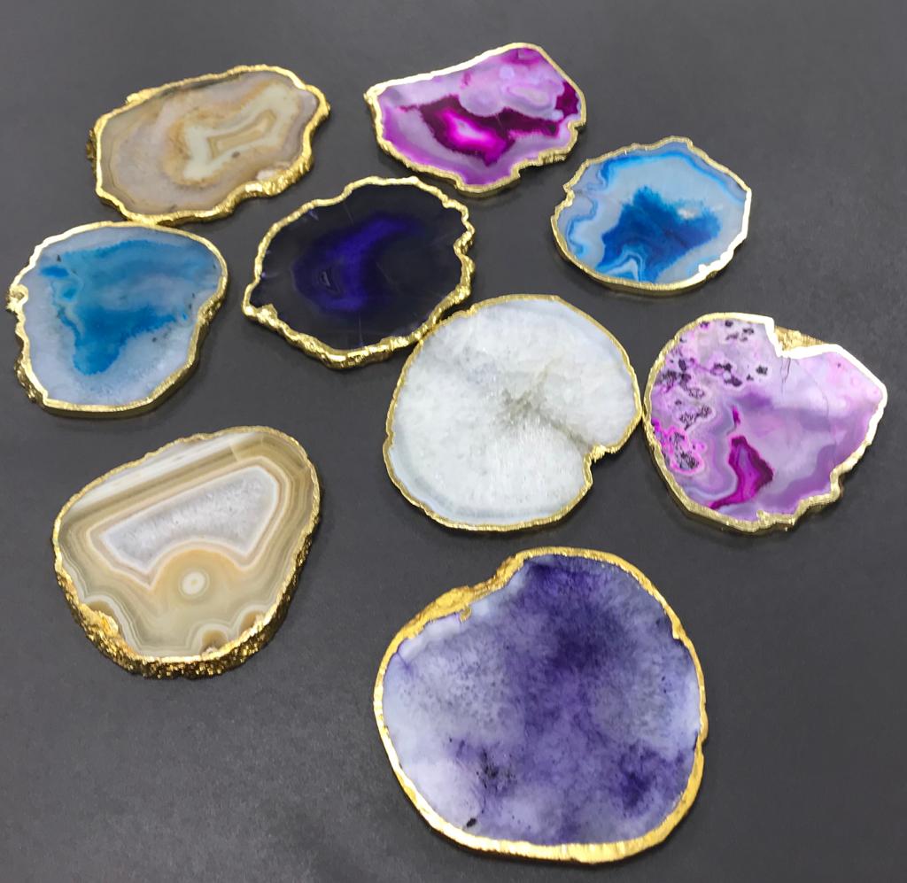 Coaster Agate - Set of 8 Coasters