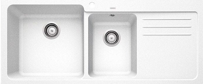 Hafele- Blanco - Naya 8S  - Double Bowl Sink with Drain Board